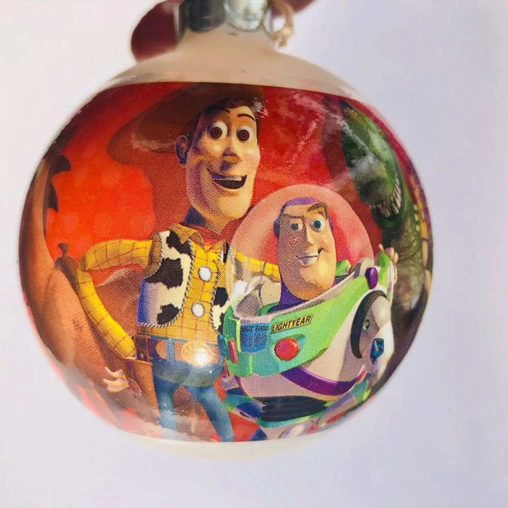The Disney Store A Decade of Dreams Christmas Ornament Glass 3 Balls Vintage